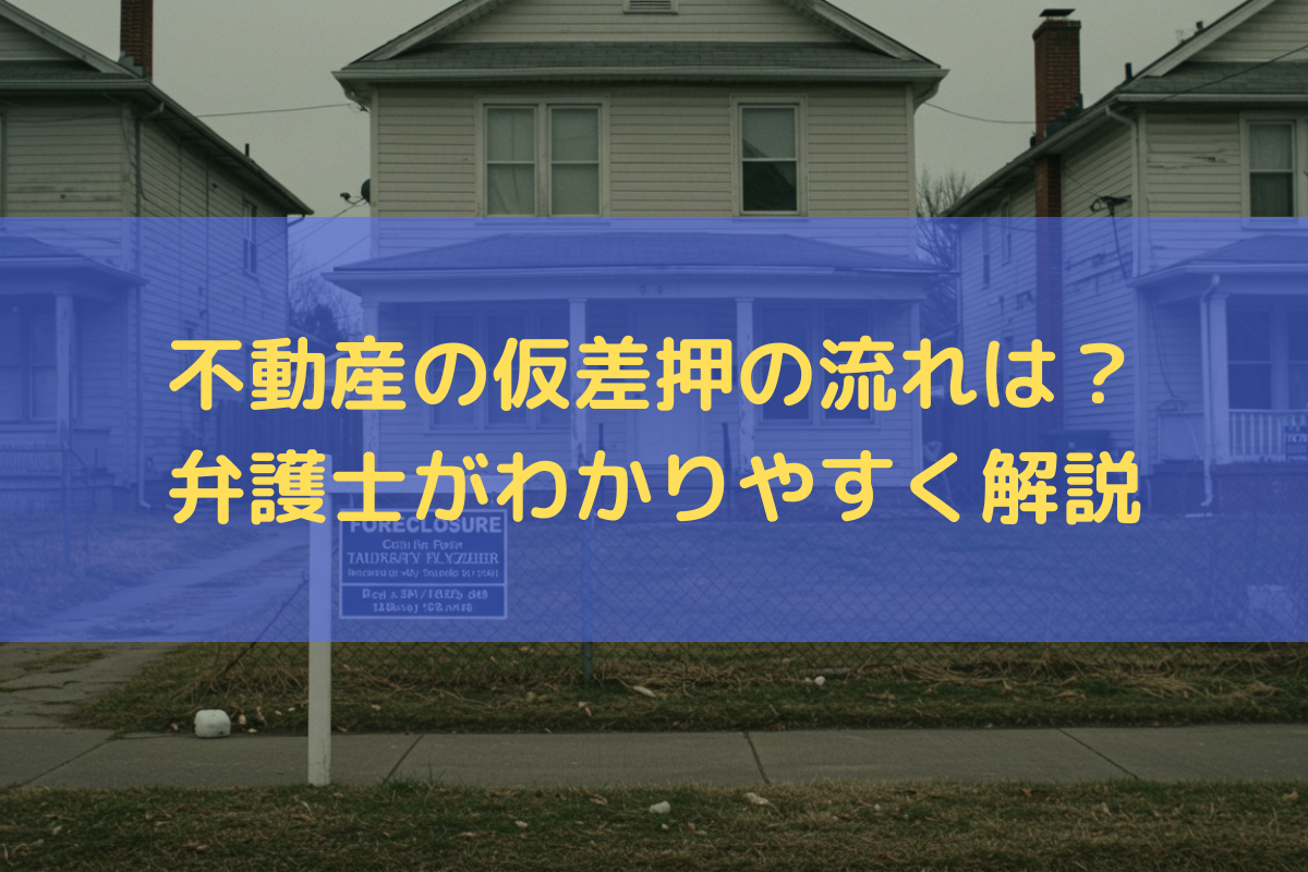 不動産の仮差押の流れは？弁護士がわかりやすく解説